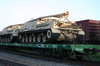 Militaire Tanks op trein