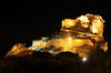 Mussomeli kasteel bij nacht
