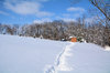 winterpad naar schuur