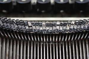 Type from vintage typewriter 3