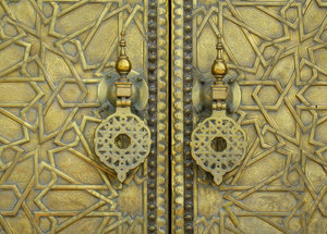 Royal Golden gates in Fes