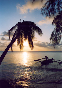 zonsondergang in Zanzibar