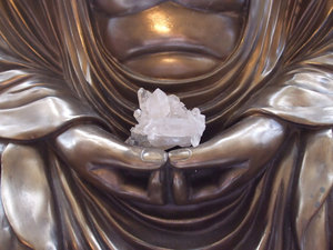 Buddha Holding Crystal
