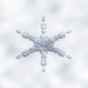 Geïsoleerd Snowflake 1
