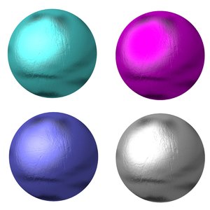 Coloured Textured Spheres